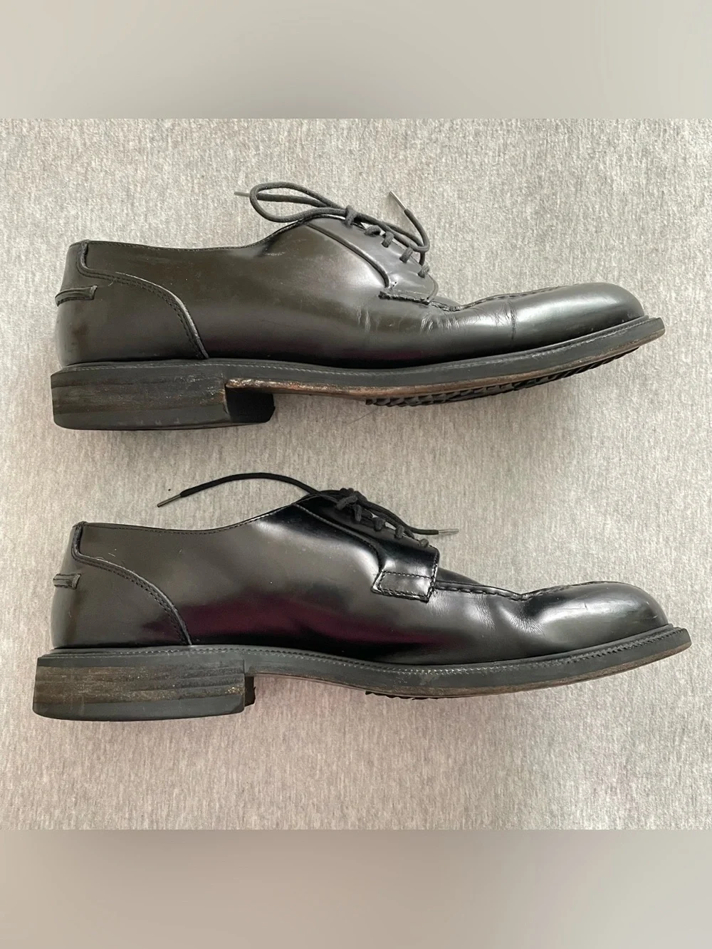 Kenneth Cole New York Men’s Size 10 Black Leather Lace-Up Dress Shoes